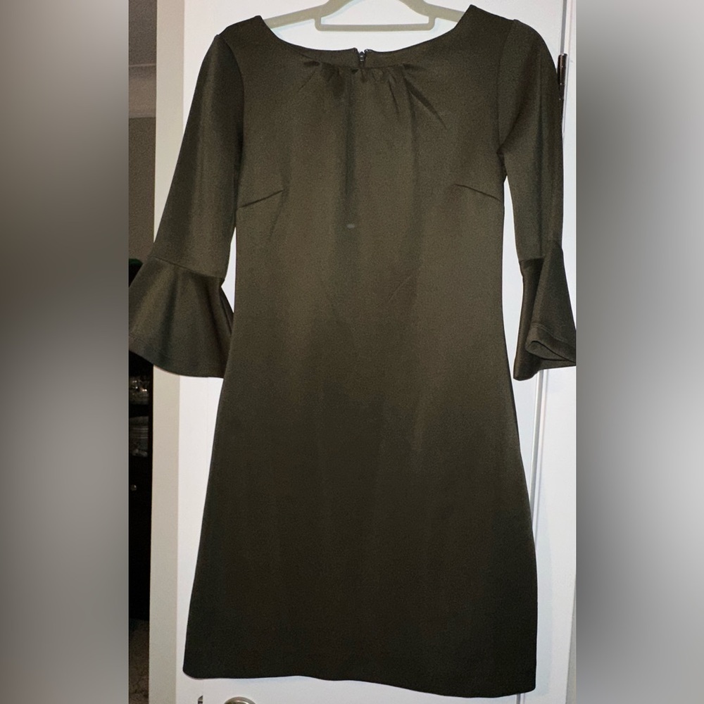 New York & Company Women’s Olive Green Quarter Sleeve Dress - Sz: XS